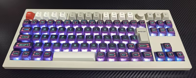 実際にUS配列キーキャップを使う例